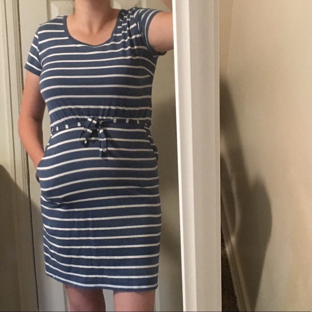 PACT Organic Cotton Striped Dress